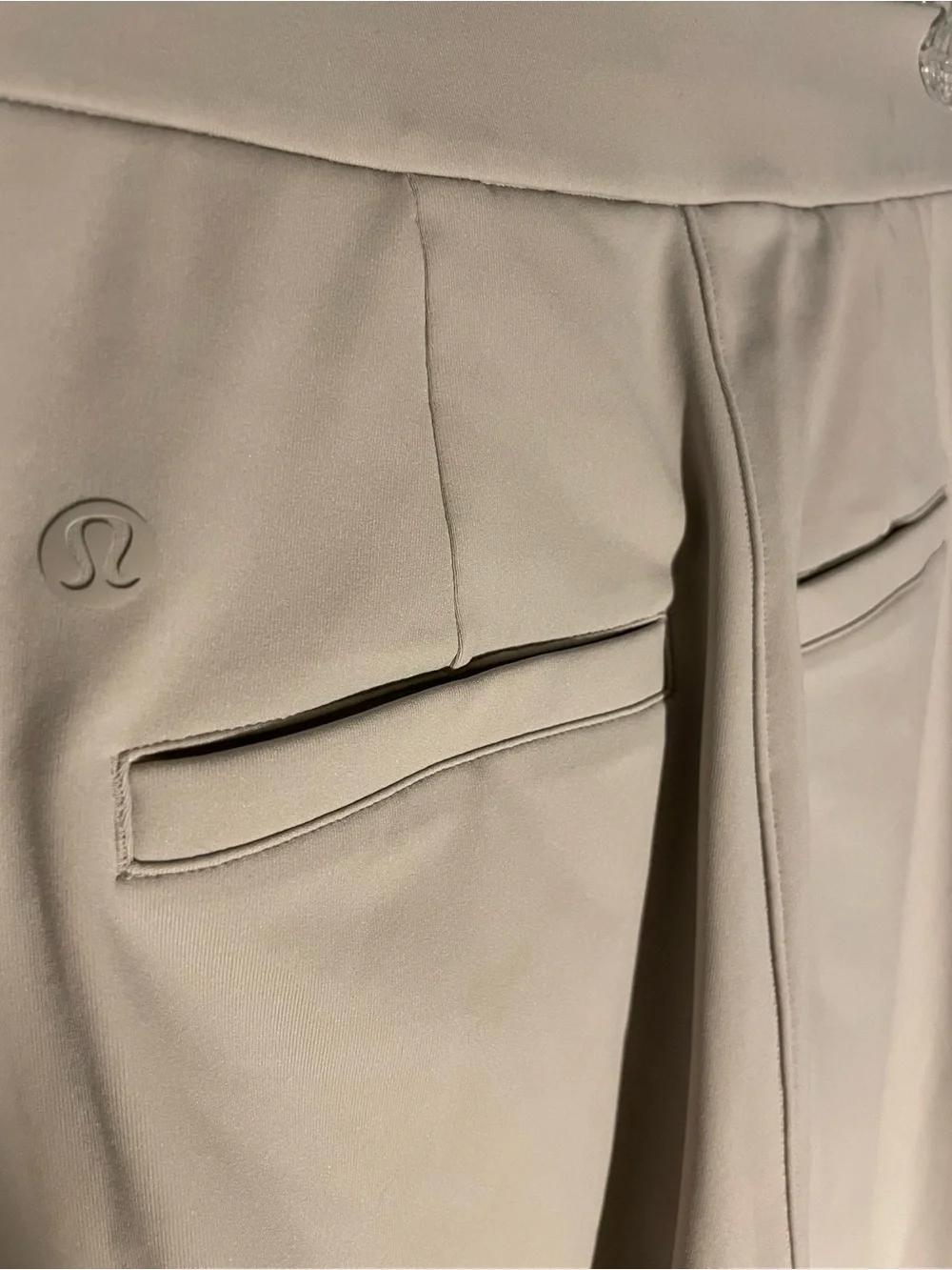 lululemon athletica Light Taupe Straight-Leg Trousers